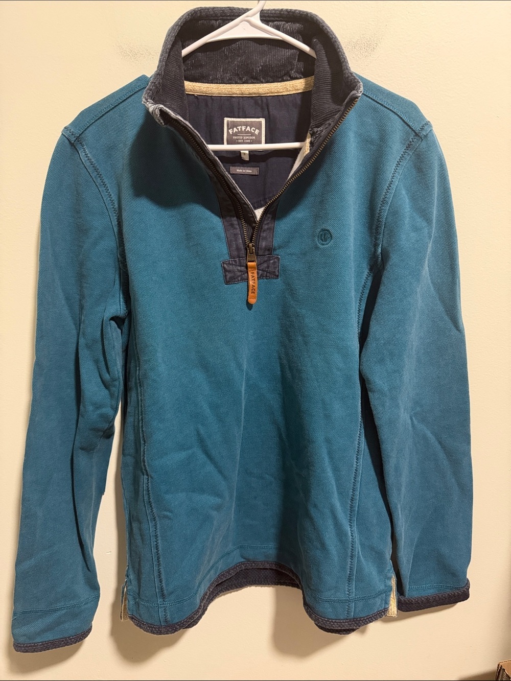 FatFace The Airlie Quarter-Zip Pullover Size Small